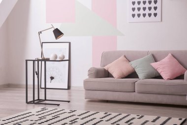 Rahat kanepe oturma odası iç