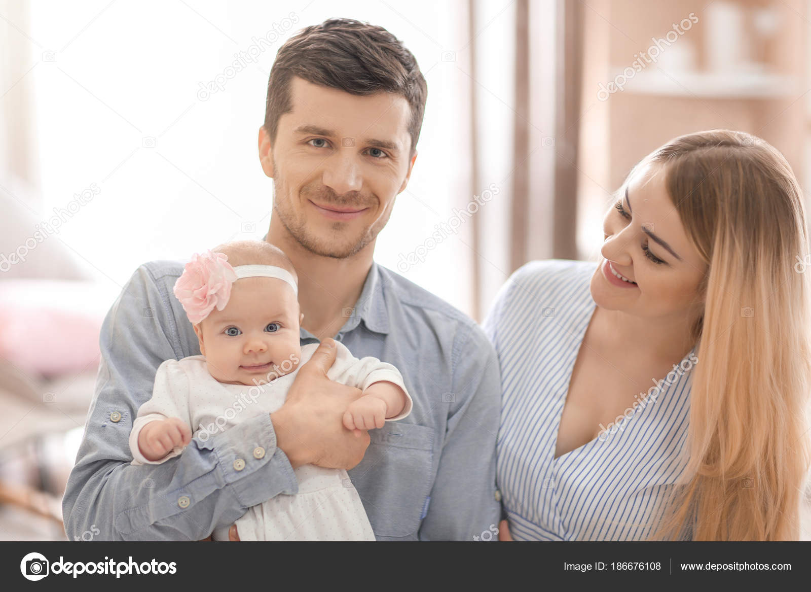 Young Parents Baby Home Stock Photo By C Belchonock