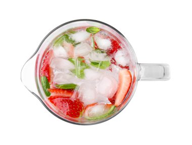 Lezzetli çilek limonata sürahi 