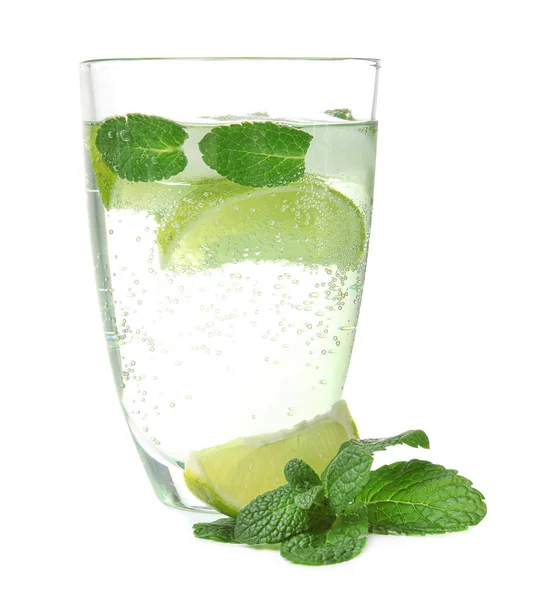 Lezzetli limonata bir bardak — Stok fotoğraf