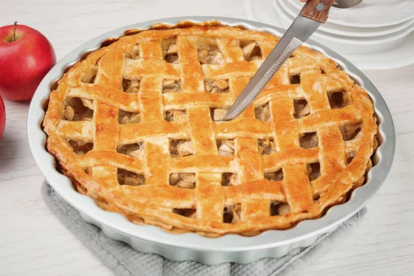 Американский яблочный пирог — стоковое фото