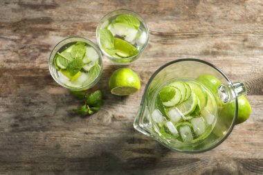 Salatalık ile lezzetli limonata 