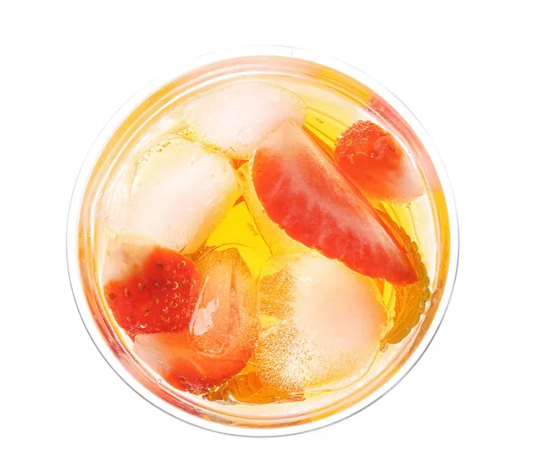 美味的草莓柠檬水 — 图库照片