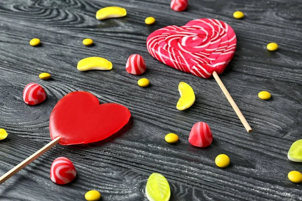 Colorful candies on table — Stock Photo, Image