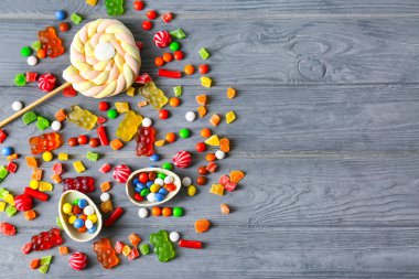 Tablo renkli şekerler