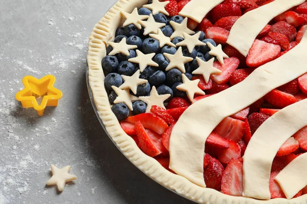 Pastel de bandera americana — Foto de Stock