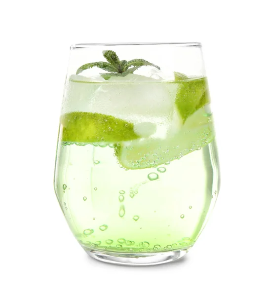 Glass of tasty lemonade — Stock Photo, Image