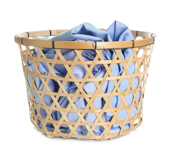 Basket with dirty clothes — Stock Photo, Image