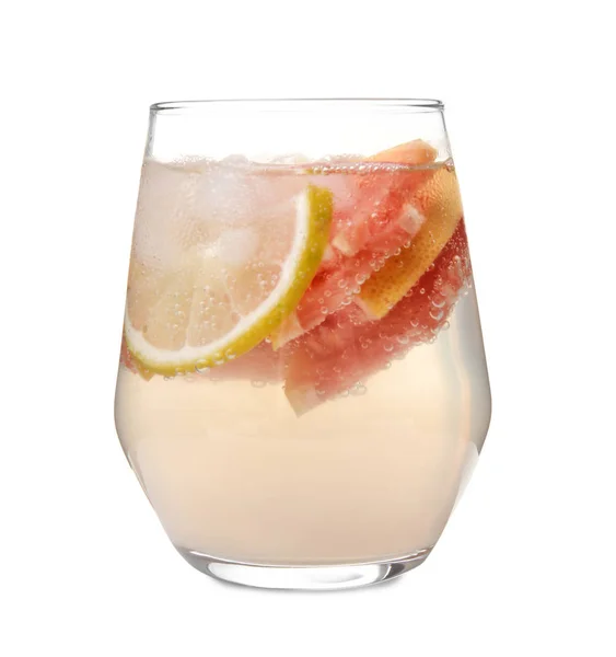 Glass of tasty lemonade — Stock Photo, Image