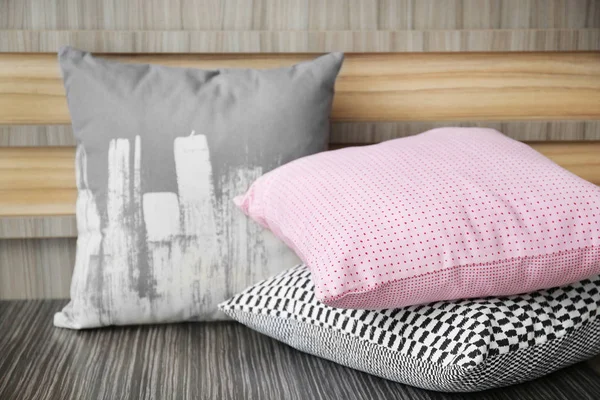 Stylish soft pillows — Stock Photo, Image