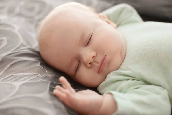 Cute little baby sleeping on bed — Stock Photo, Image