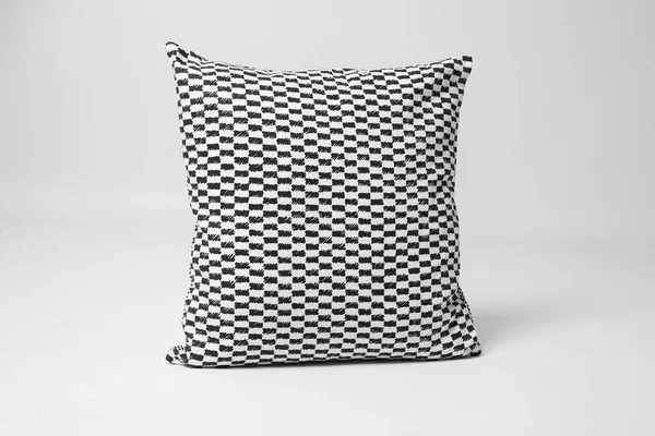 Soft decorative pillow on light background — Stock Photo, Image