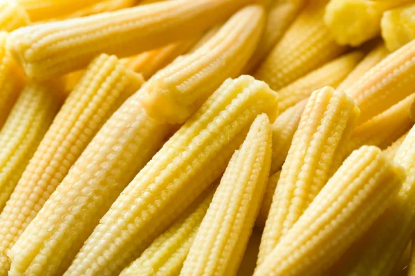 Fresh young baby corn, closeup — Stock Photo, Image