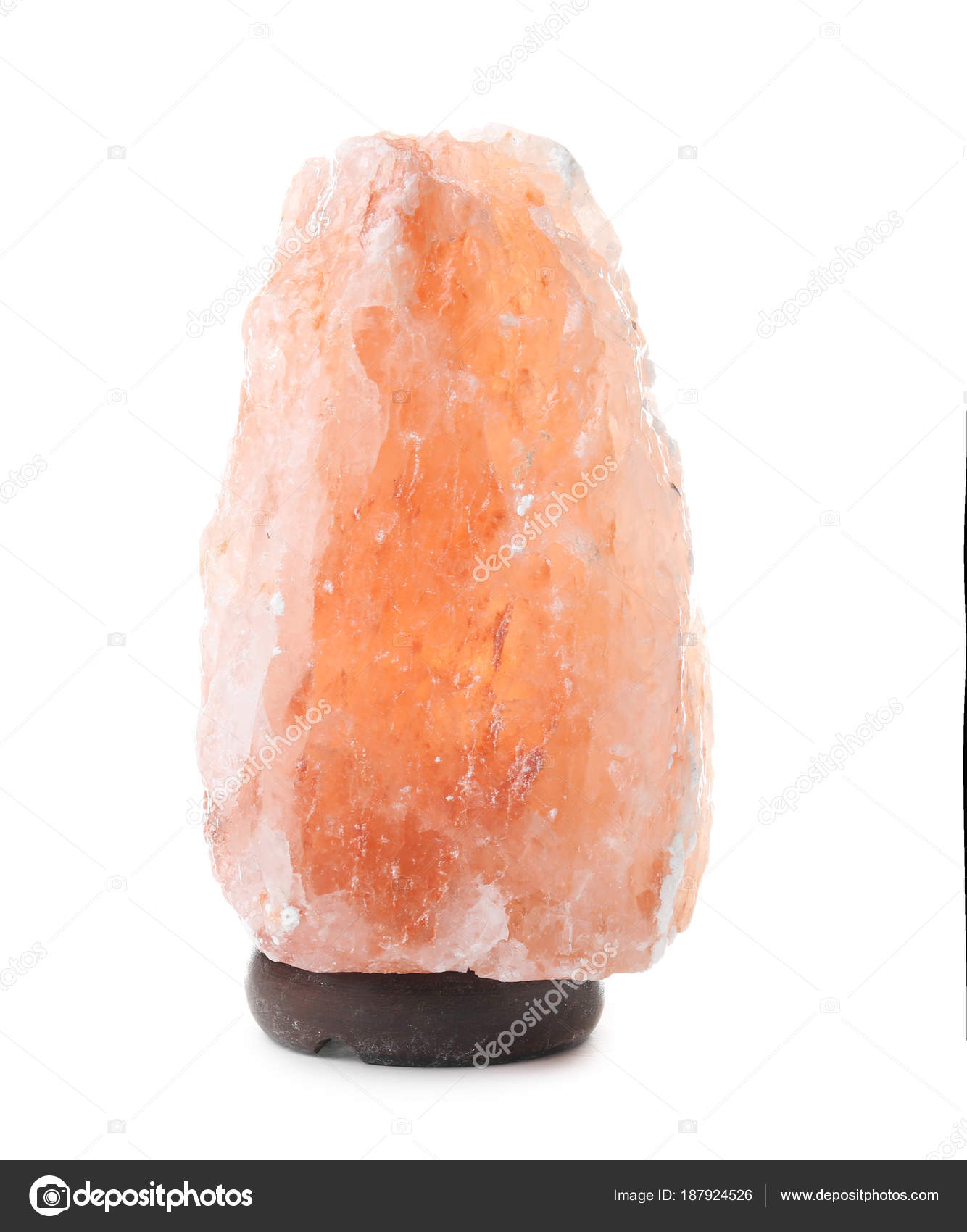 Himalayan Salt Lamp On White Background Stock Photo Belchonock Himalayan Salt Lamp On White Background Stock Photo
