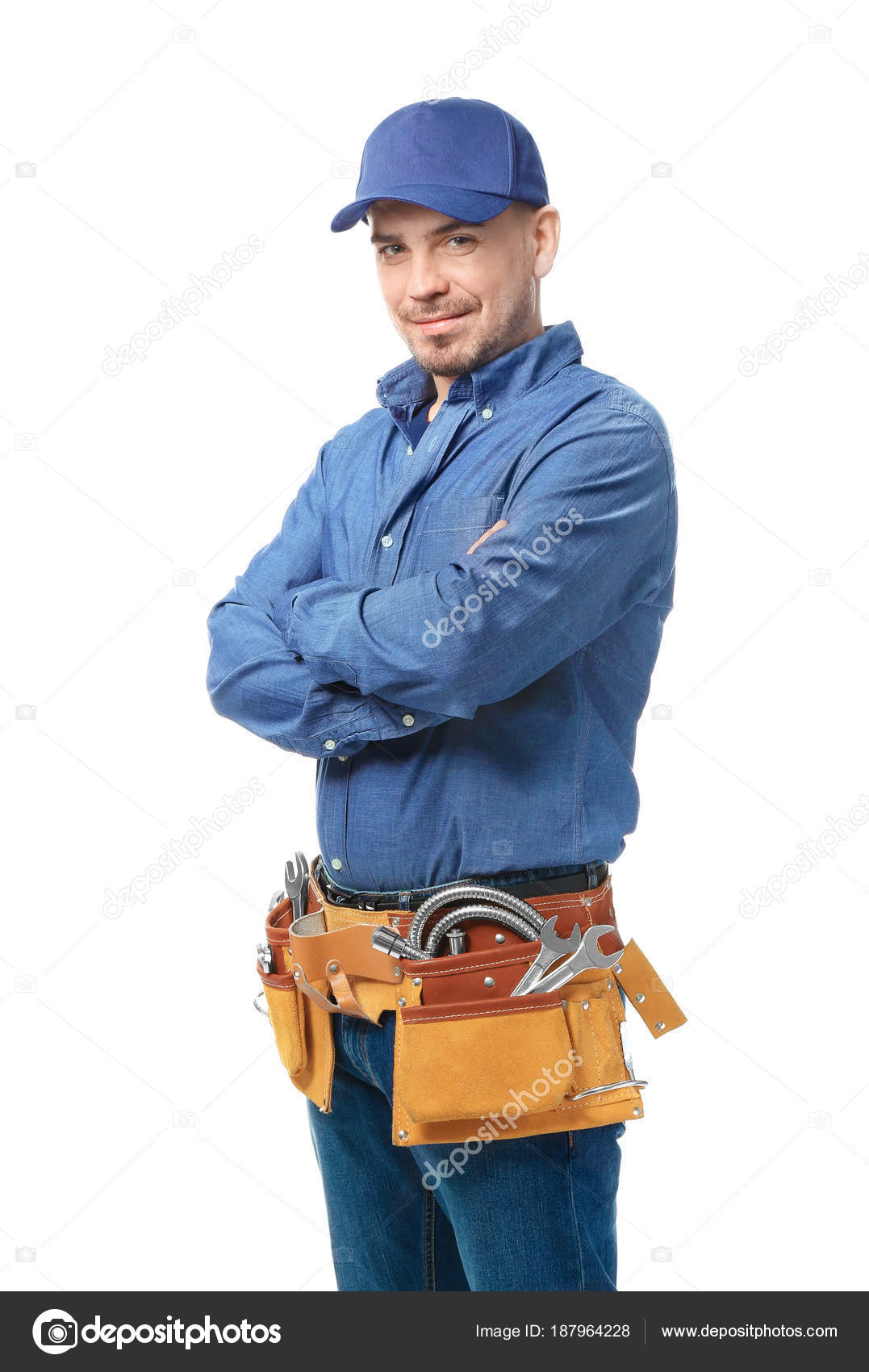 white tool belt
