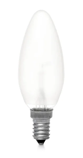 Лампа Накаливания Белом Фоне — стоковое фото