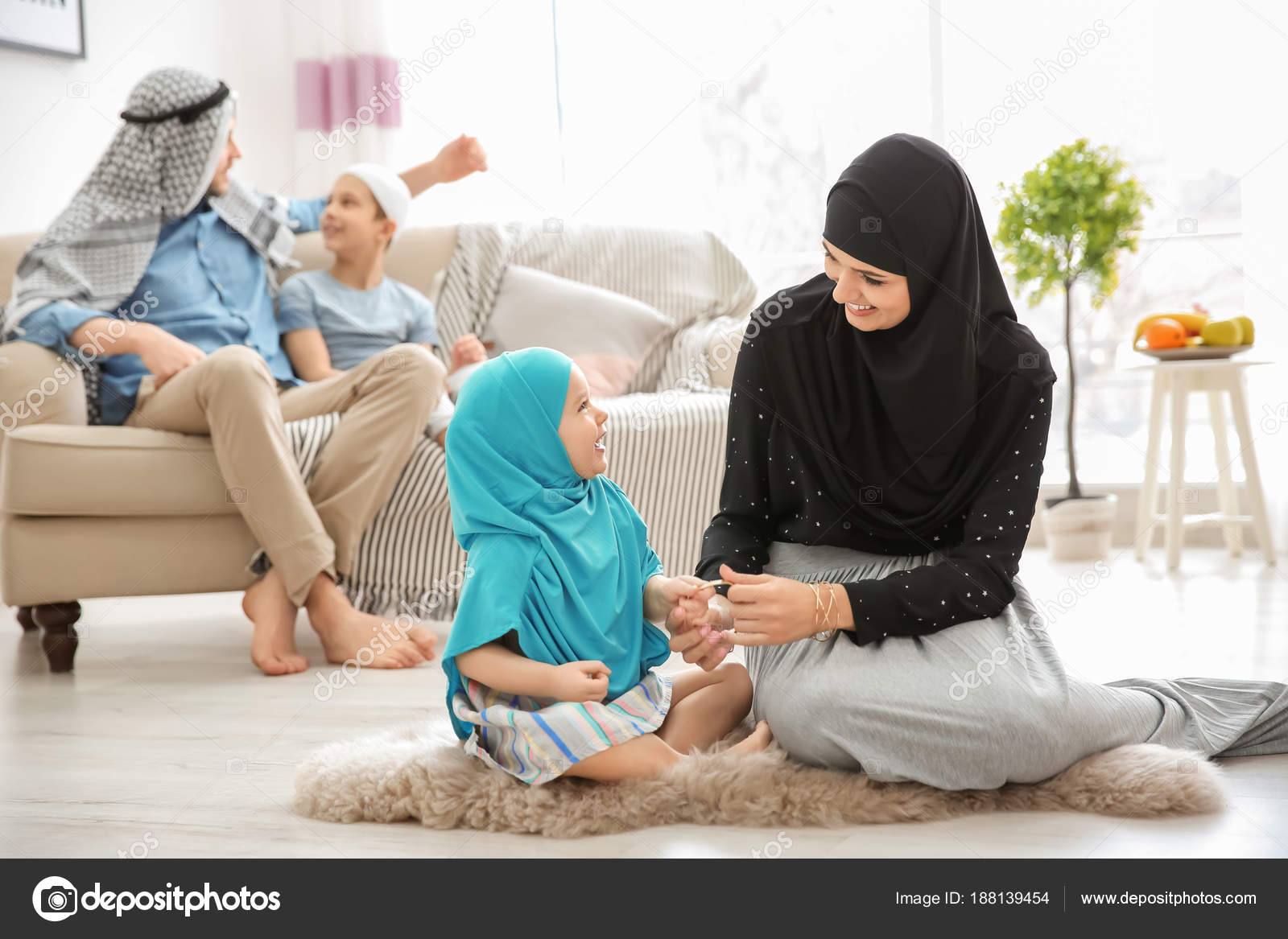 Мусульманская Семья Фото