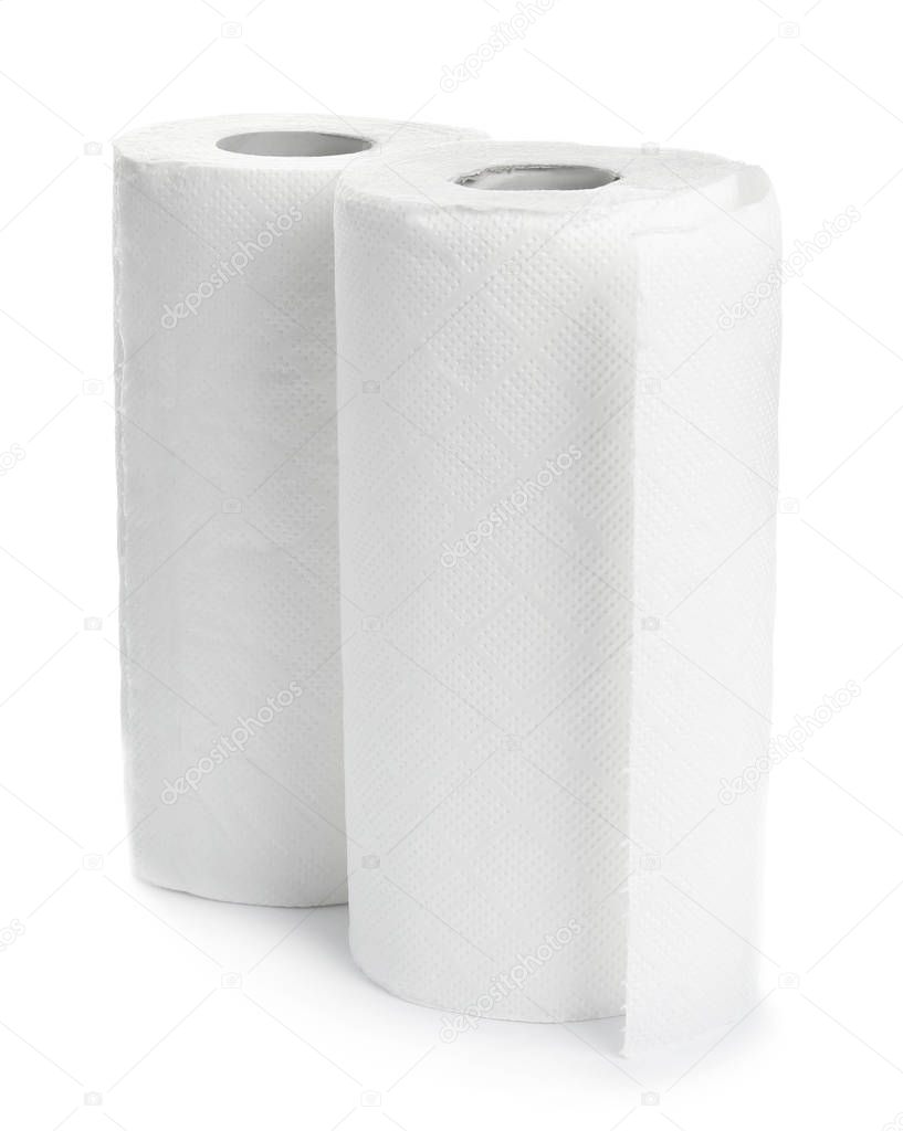 Rolls of paper towels 