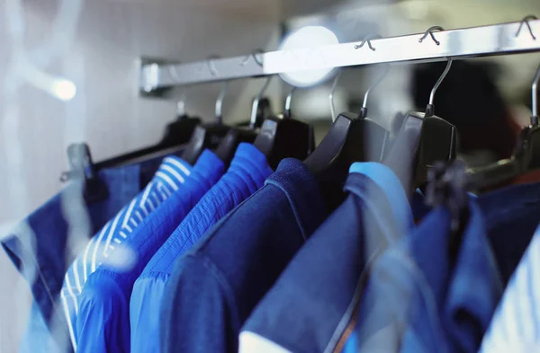 Rack with male clothes — Stock Photo, Image