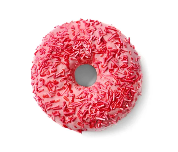 Delicioso donut rosa — Fotografia de Stock