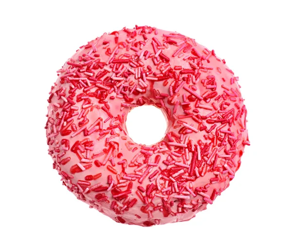 Delicioso donut rosa — Fotografia de Stock