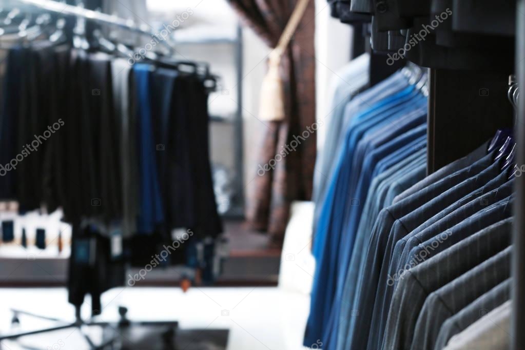 Stylish clothes at store