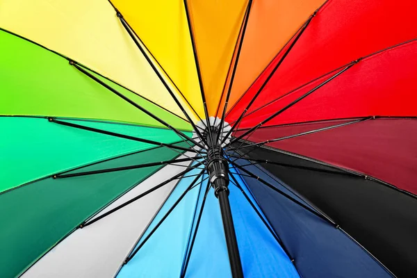 Opened Rainbow Umbrella Closeup — Stock Photo, Image