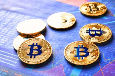 Altın bitcoins grafiği