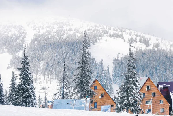 Beautiful ski resort — Stock Photo, Image