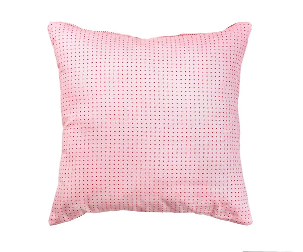 Stylish soft pillow on white background — Stock Photo, Image