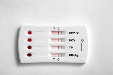 HIV, hepatit B, C ve frengi için test 
