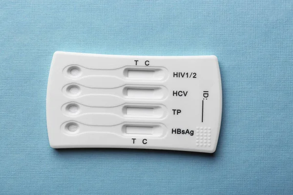 Test auf Hiv, Hepatitis b, c und Syphilis — Stockfoto