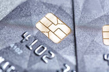 Kredi kartı ile küçük parça, portre