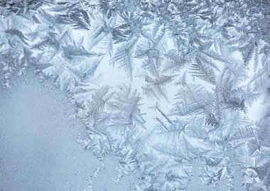 white frost pattern on window glass clipart
