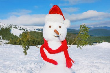 Kardan adam mountain Resort güneşli kış tatili