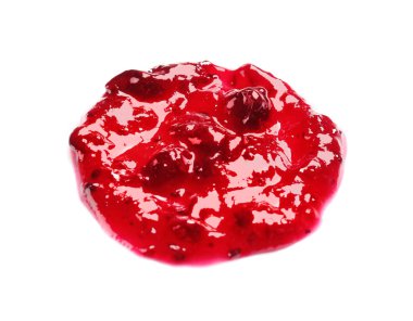 Beyaz arkaplanda tatlı reçel izole