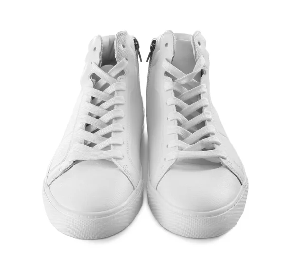 Casual Male Shoes White Background — Stock Photo, Image