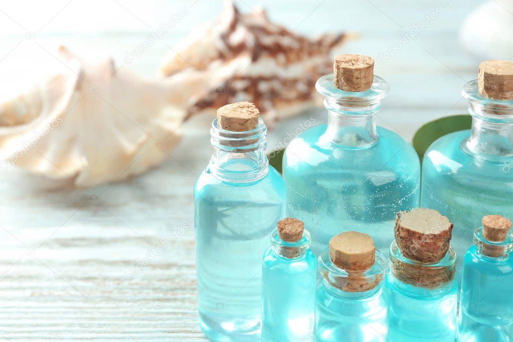 Bottles with perfume oil