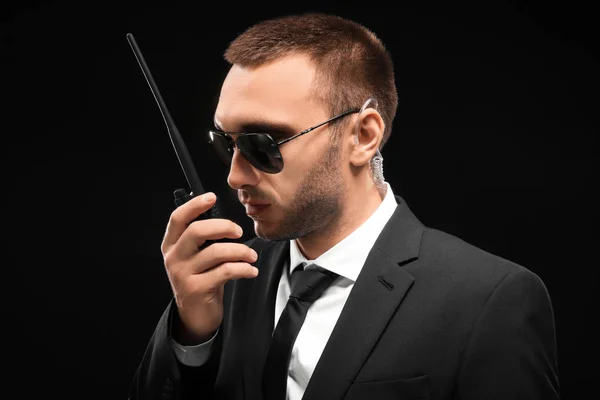 Handsome security guard — Stock Photo, Image