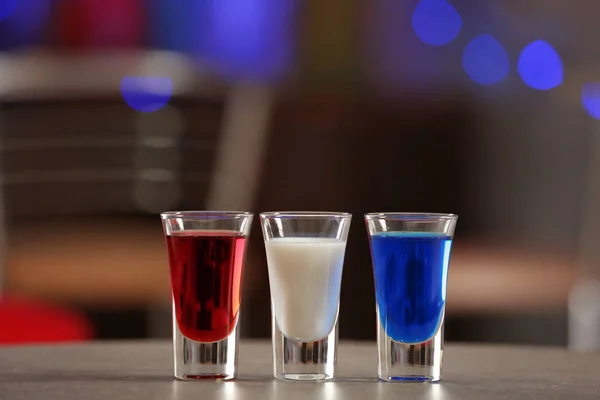 Cocktails mit amerikanischer Flagge — Stockfoto
