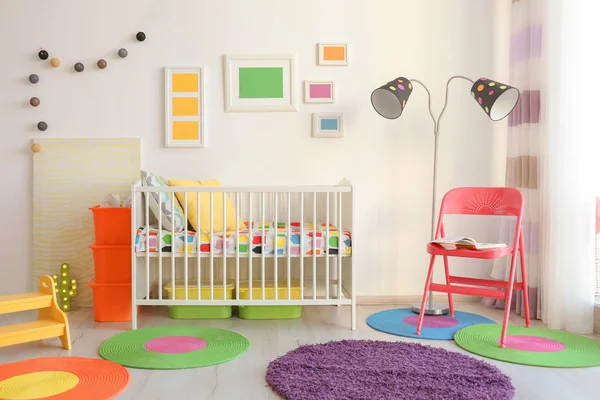 赤ちゃんルームのインテリア — ストック写真