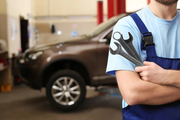 Mechanic Tools Garage Tire Other Car Services — Stock Photo, Image