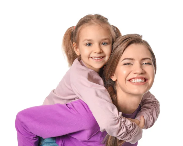 Mor och söt liten dotter — Stockfoto