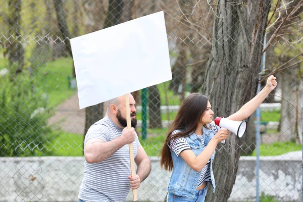 Gençler protesto — Stok fotoğraf