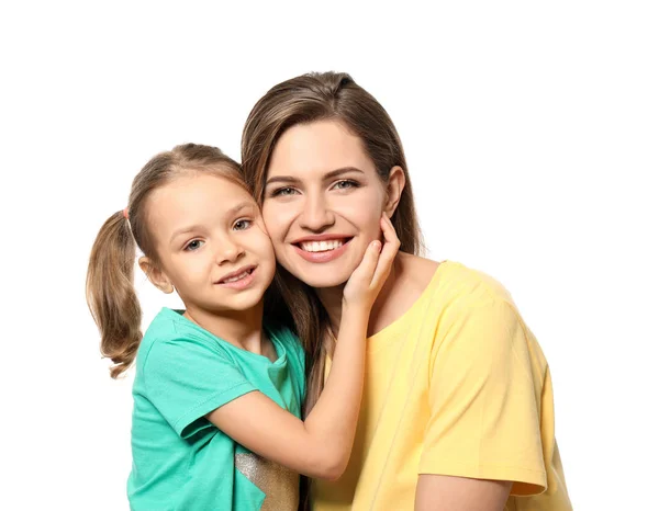 Mère et petite fille mignonne — Photo