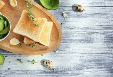 Lezzetli kahvaltı tost