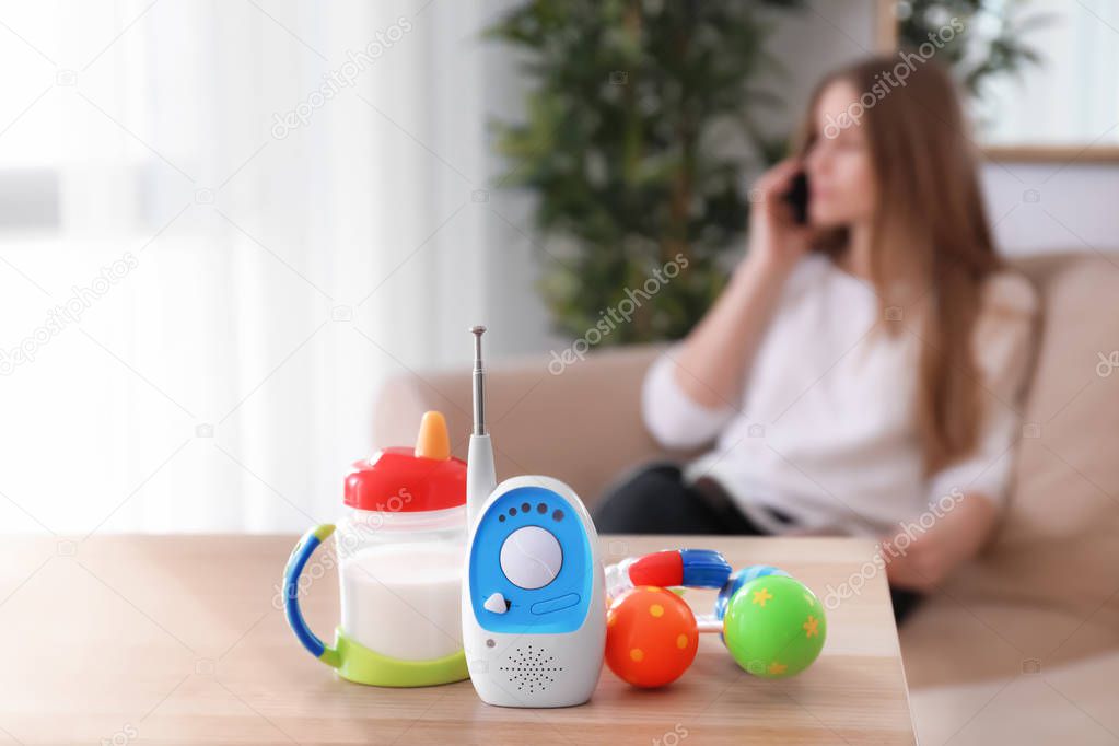 Baby monitor, different accessories 