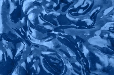 Klasik mavi arka plan. 2020 yılının rengi. Üst görünüm