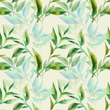 çay ile Seamless Modeli suluboya bırakır