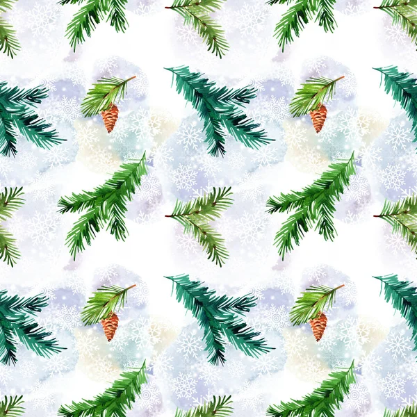 Weihnachten Hintergrund Aquarell — Stockfoto